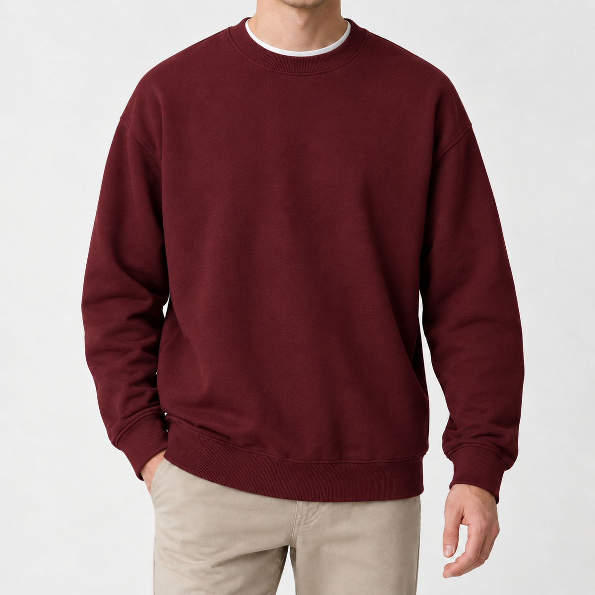 Pascal Crewneck Sweatshirt - Burgundy