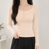 Zora Square Neck Top - Apricot