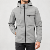 Conrad Hooded Jacket - Light Gray