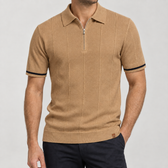 Solomon Zip Polo - Camel