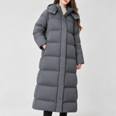 Hafdis Hooded Puffer Coat - Gray