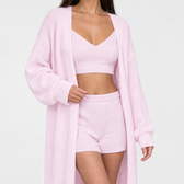 Felicia Mohair Long Cardigan - Pink