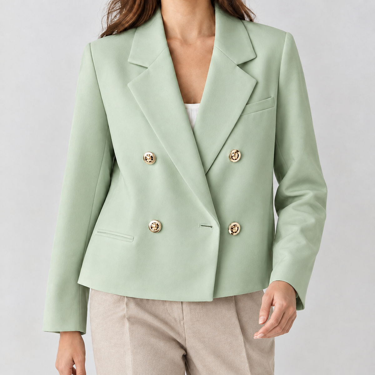 Alida Tailored Blazer - Emerald Green