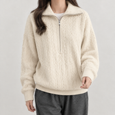 Amandina Cable Knit Sweater - Apricot