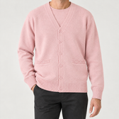 Anibal V Neck Cardigan - Pink