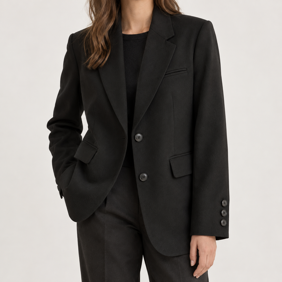 Galatea Relaxed Fit Blazer - Black