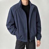 Sullivan Stand Collar Jacket - Navy Blue