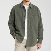 Emil Relaxed Overshirt - Green