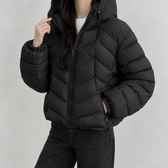 Kristiane Hooded Puffer Jacket - Black