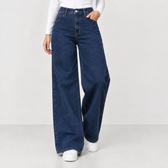 Daphne Wide Leg Jeans - Dark Blue