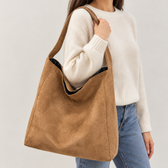 Dorte Suede Tote - Khaki