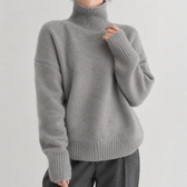 Matilde High Neck Sweater - Gray
