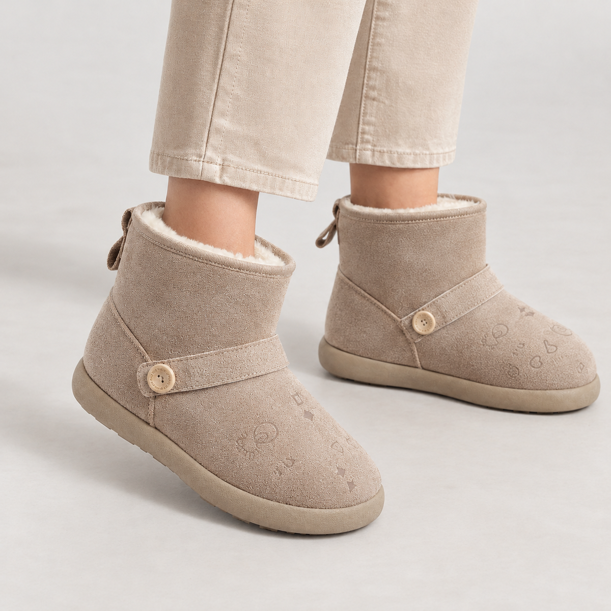 Gherardi Fleece Lined Boots - Taupe