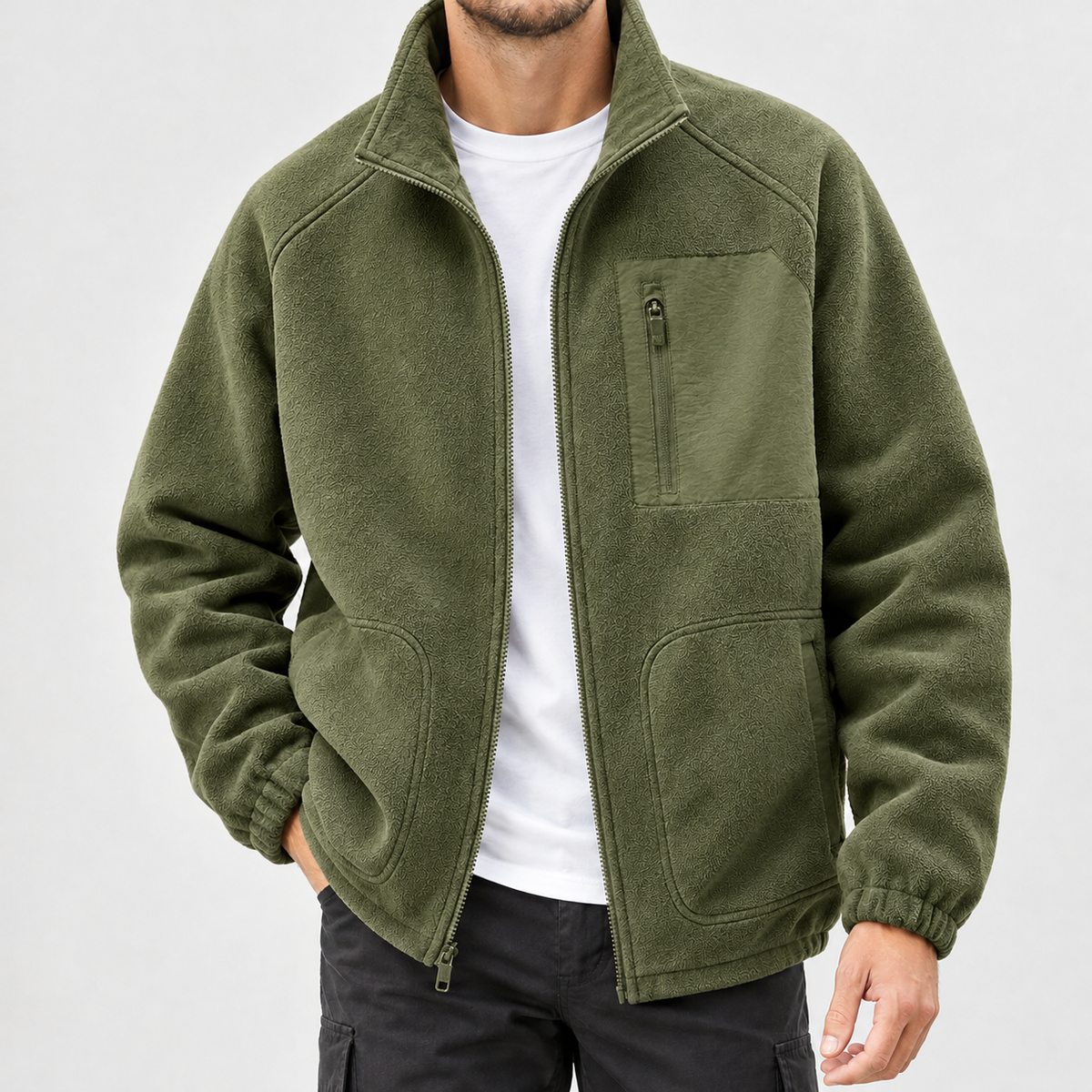 Eystein Fleece Jacket - Army Green