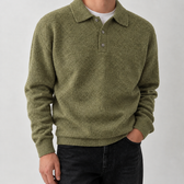 Arnaldur Polo Sweater - Olive