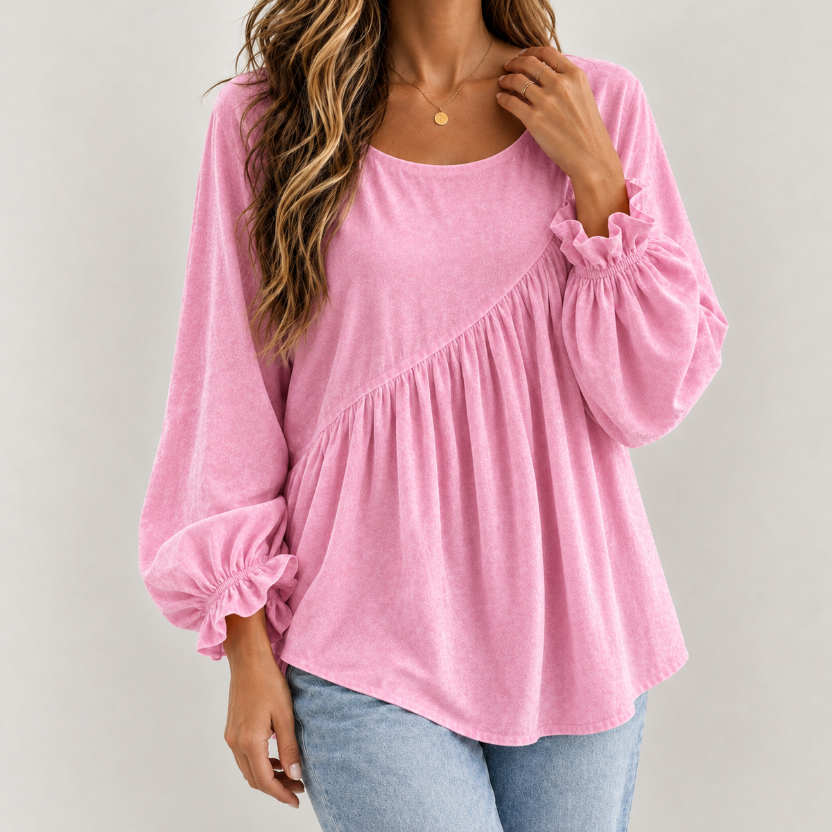 Willeke Pleated Top - Pink