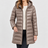 Catarina Cashmere Puffer Jacket - Khaki