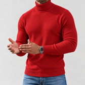 Saverio Turtleneck Sweater - Red