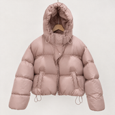 Consuelo Hooded Puffer Jacket - Pink
