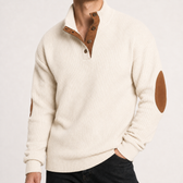 Carter Ribbed Sweater - White Apricot