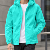 Maximilian Hooded Jacket - Aqua Blue