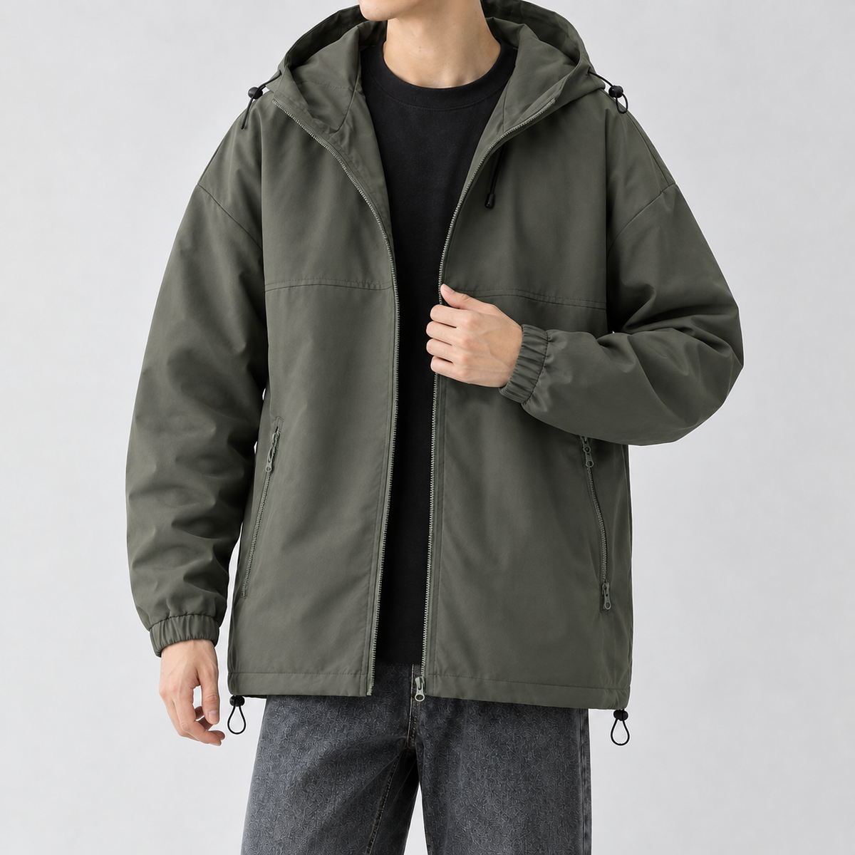 Gerhard Hooded Jacket - Dark Green
