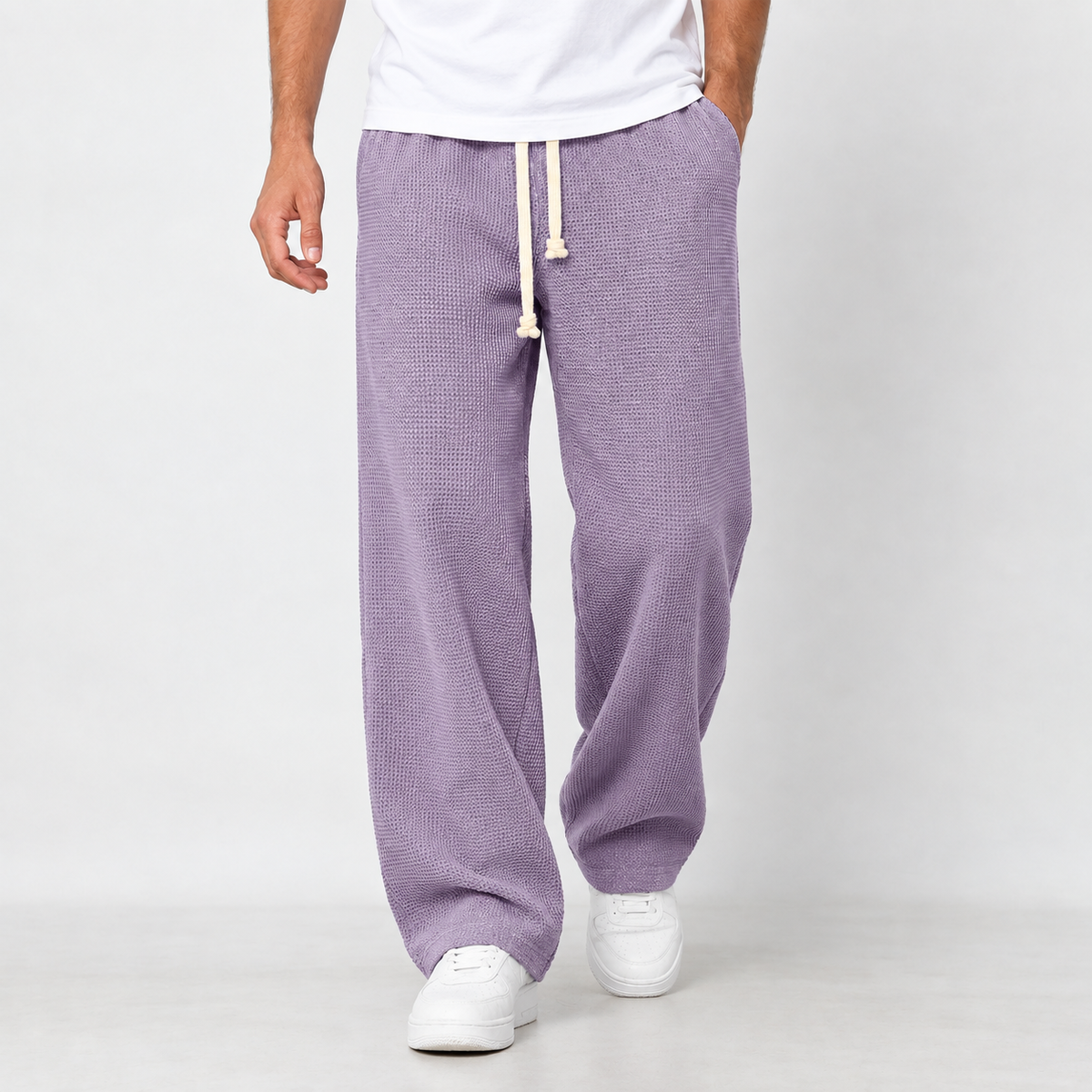 Ramsey Wide Leg Pants - Light Purple
