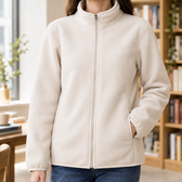 Ignace Stand Collar Jacket - Beige Vintage Polar