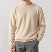 Aslak Crew Neck Sweater - Apricot