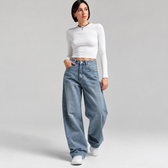 Bianka Wide Leg Jeans - Nostalgic Blue