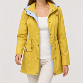 Elisabetta Hooded Jacket - Mustard Yellow