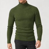 Oliver Ribbed Sweater - Army Green