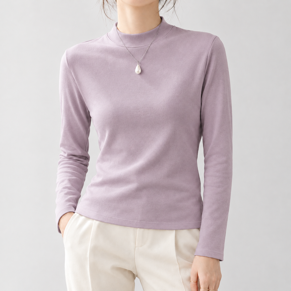 Halldis Cashmere Top - Taro Purple