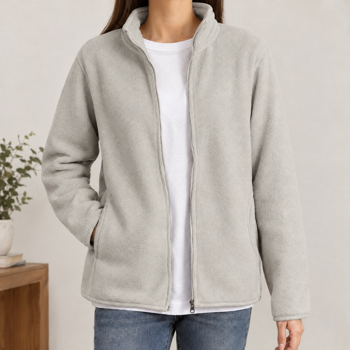 Augustin Cashmere Jacket - Light Gray