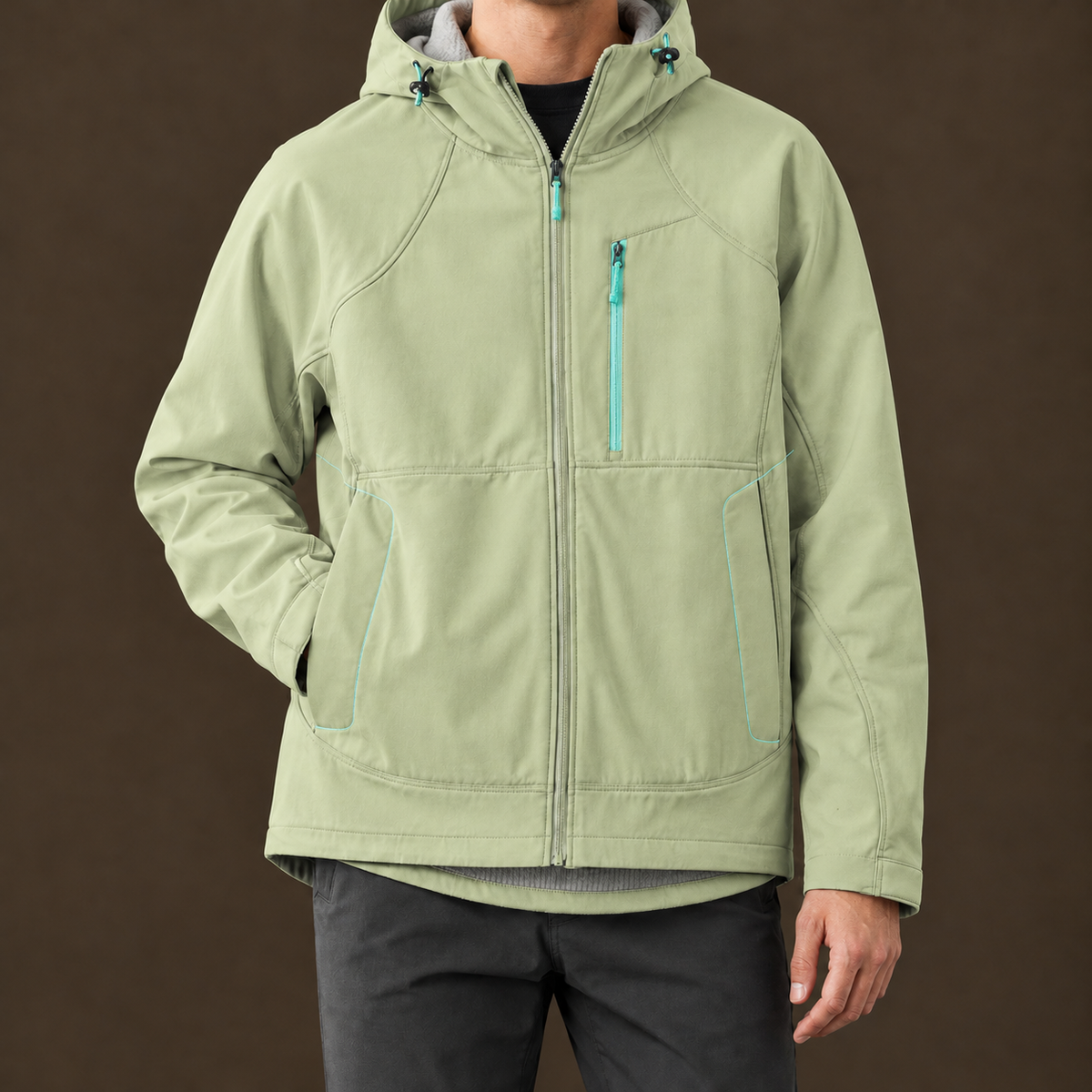 Gustave Hooded Jacket - Dusty Green