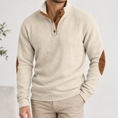 Carter Ribbed Sweater - White Apricot