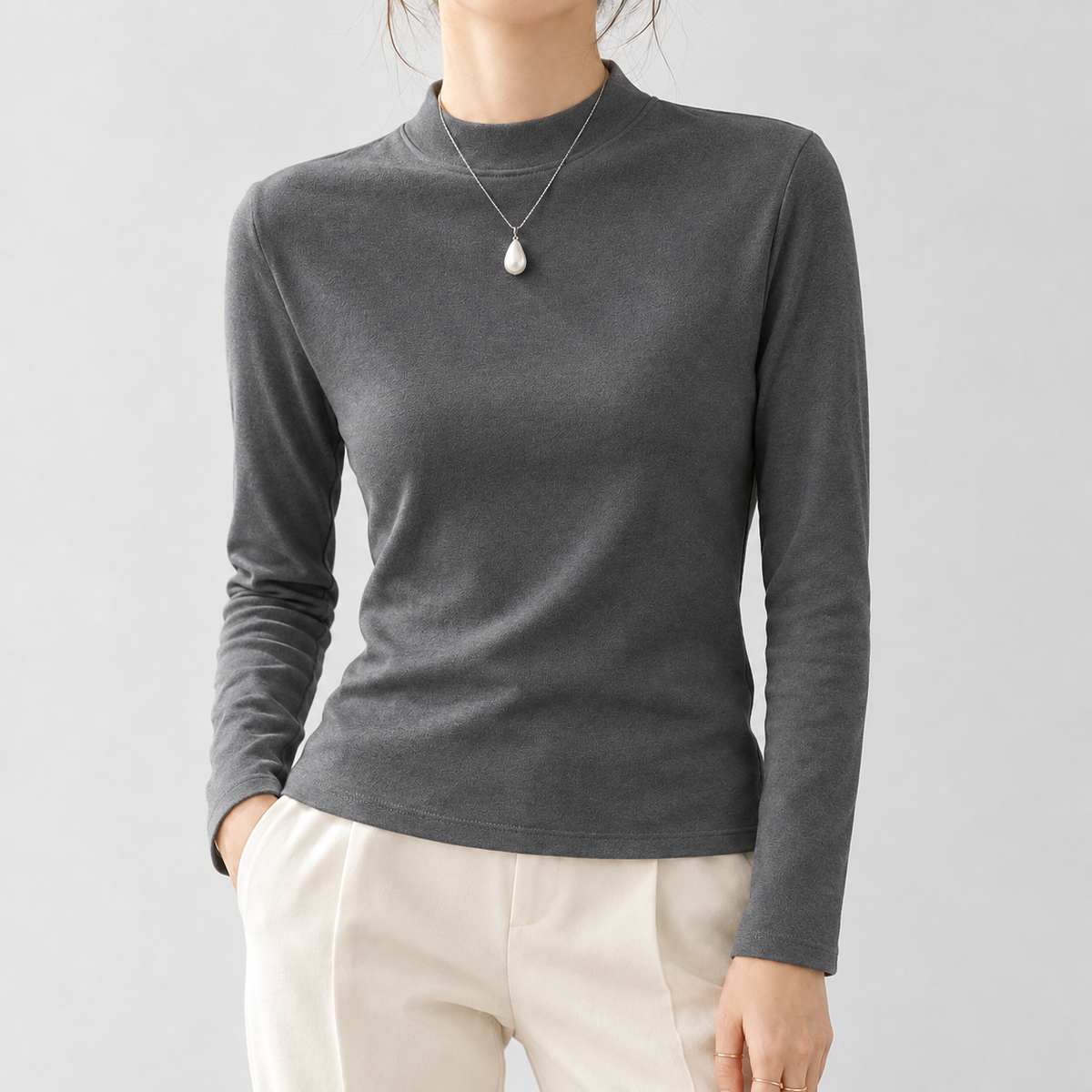 Halldis Cashmere Top - Gray
