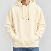 Christoph Relaxed Cotton Hoodie - Apricot