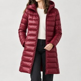 Catarina Cashmere Puffer Jacket - Burgundy
