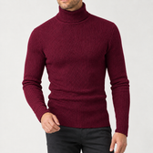 Oliver Ribbed Sweater - Wine Red