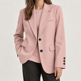 Galatea Relaxed Fit Blazer - Pink