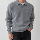Arnaldur Polo Sweater - Light Gray
