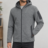 Horatio Hooded Zip Jacket - Space Gray