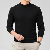 Gudni Mock Neck Sweater - Black
