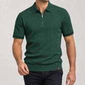 Solomon Zip Polo - Vegetable Green