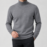 Asgrimur Turtleneck Sweater - Medium Gray