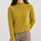 Laure Cashmere Sweater - Mustard Yellow