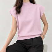 Elettra Mock Neck Top - Pink