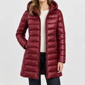 Catarina Cashmere Puffer Jacket - Burgundy