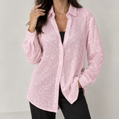 Cesaltina Sequin Shirt - Pink
